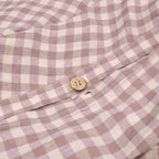 PRE ORDER | Elderberry Gingham Linen Blend Duvet Cover