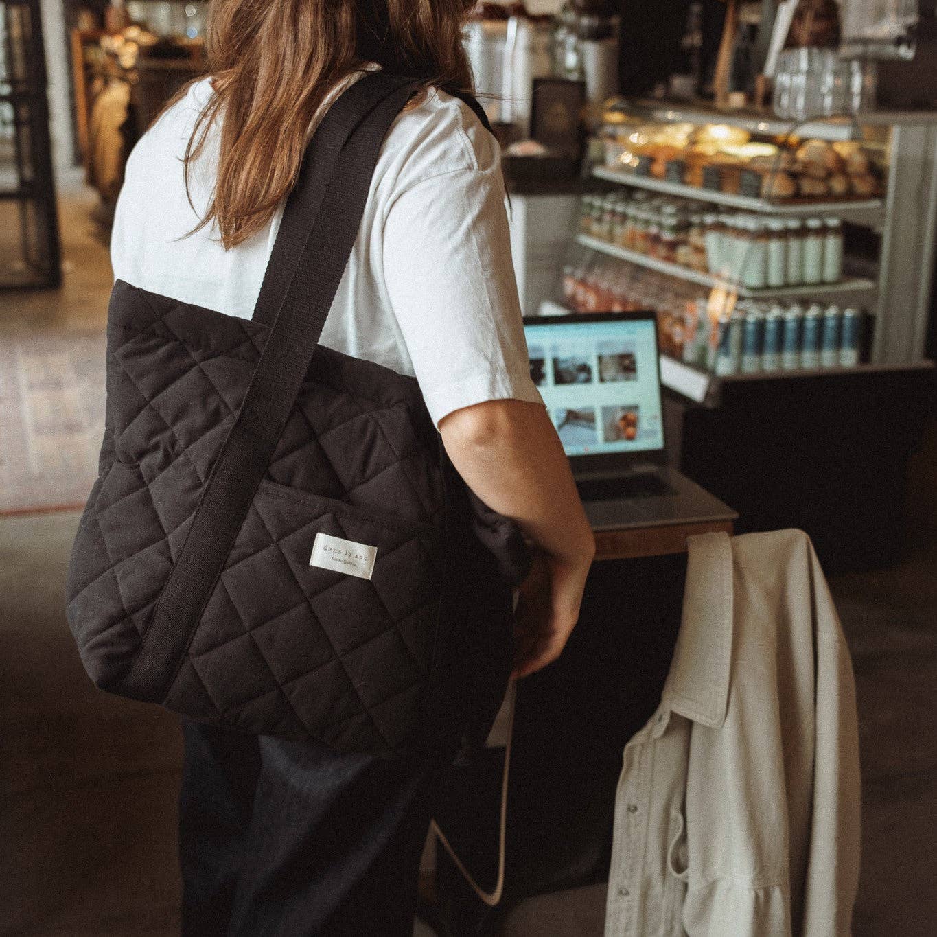 Quilted everyday tote