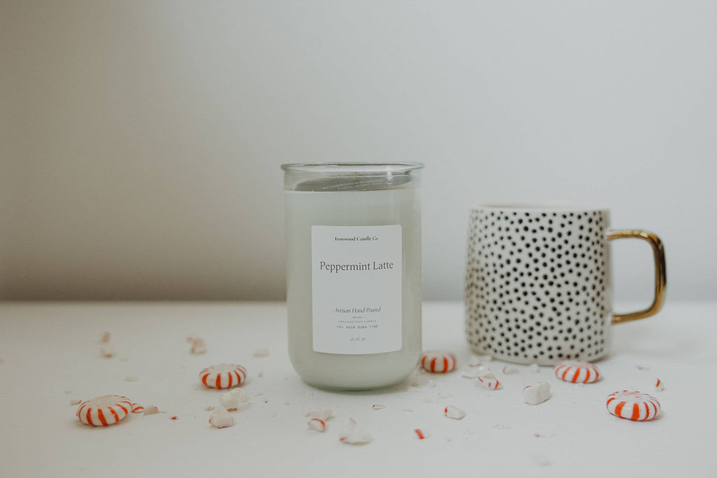 PEPPERMINT LATTE SOY CANDLES