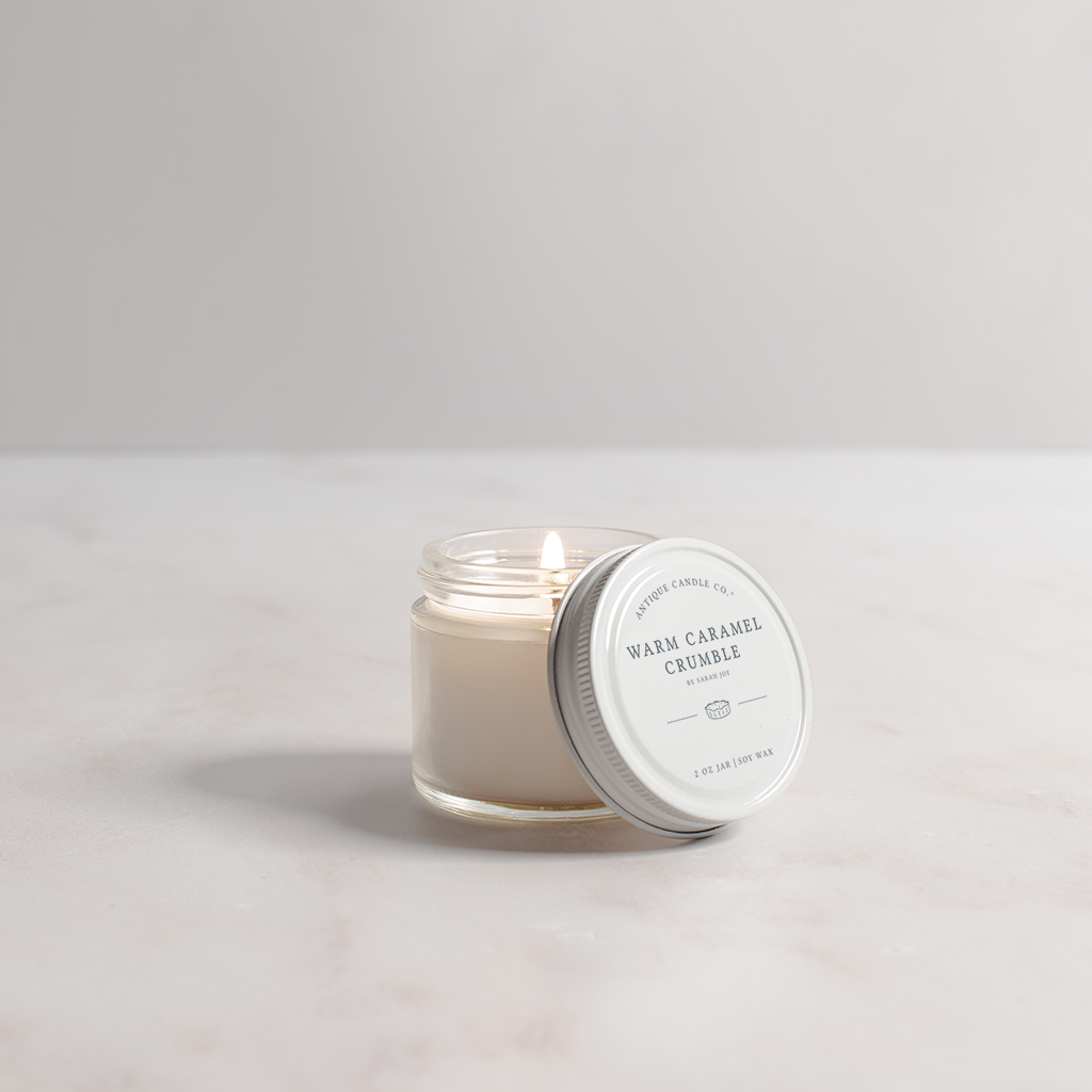 Warm Caramel Crumble - Soy Wax Mason Jar Candle