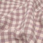 PRE ORDER | Elderberry Gingham Linen Blend Duvet Cover