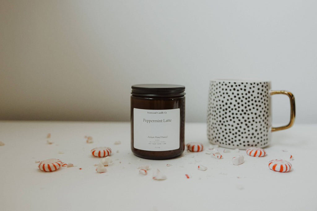 PEPPERMINT LATTE SOY CANDLES