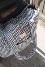 Organic cotton diaper bag - Gingham collection