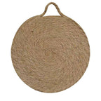 Round Woven Natural Trivets with Handle