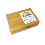 Watercolor Set - Eco-Friendly Bamboo Box - 18 Colors