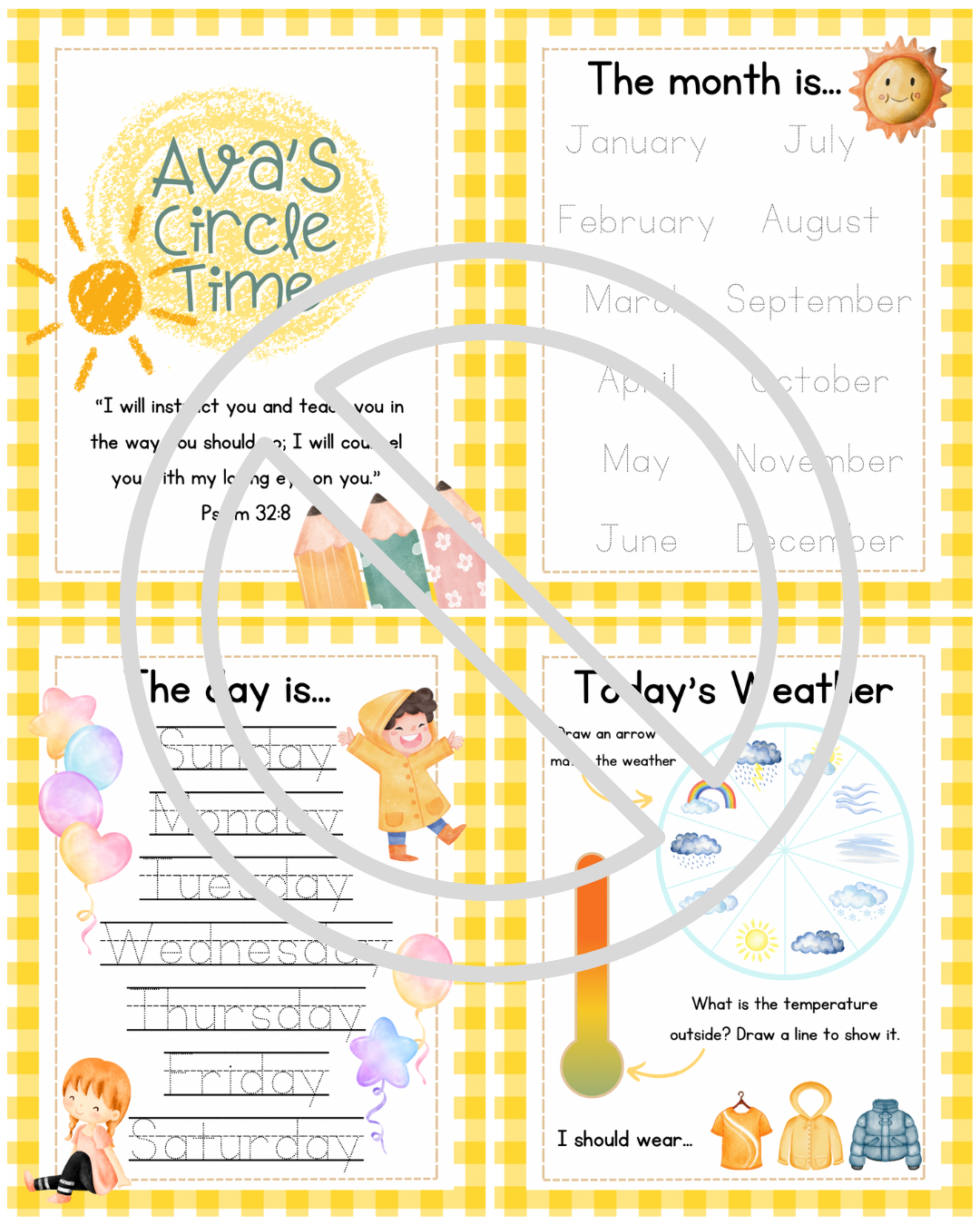 Circle Time Toddler Activity Busy Book