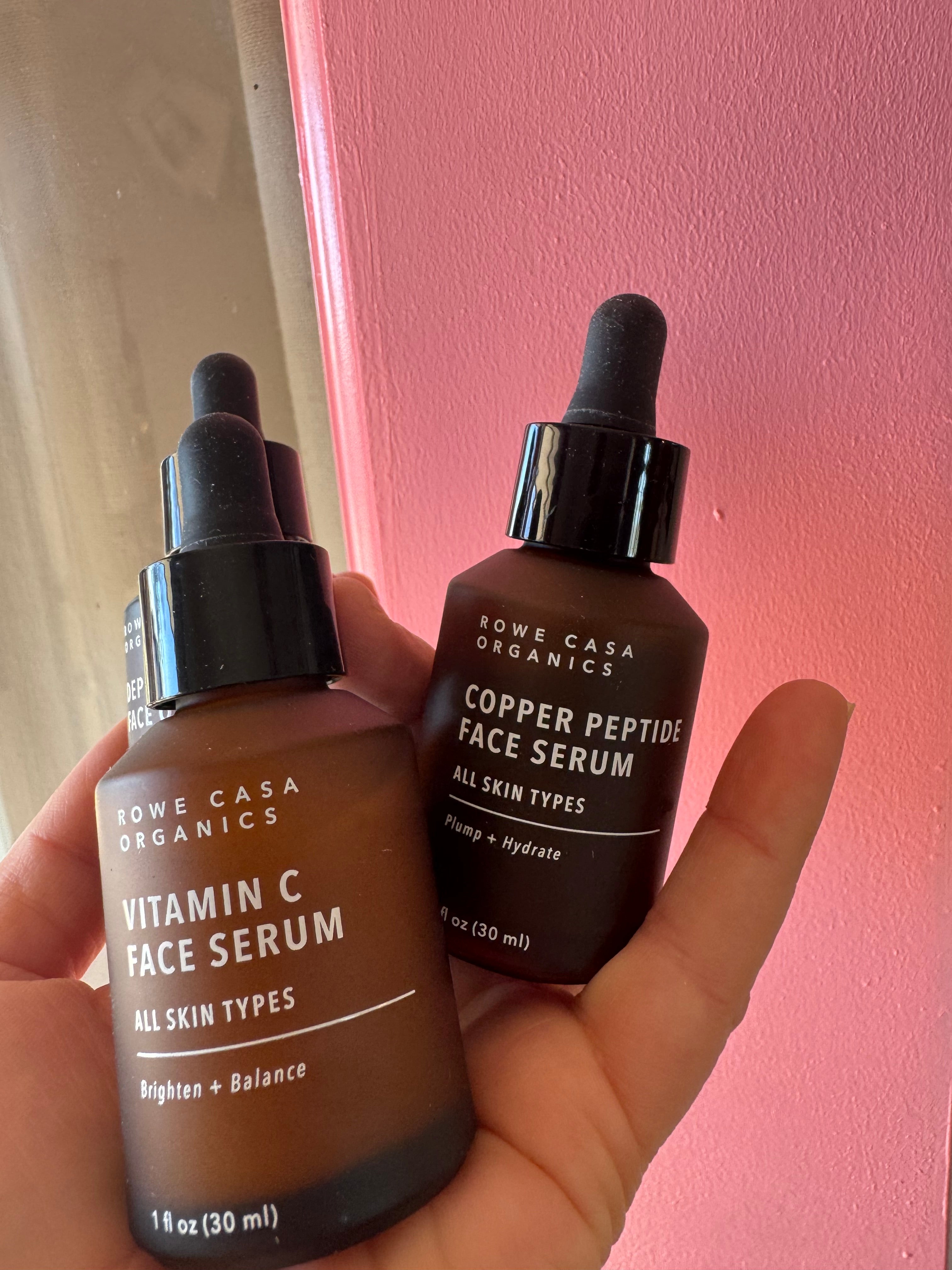 Copper peptide face serum