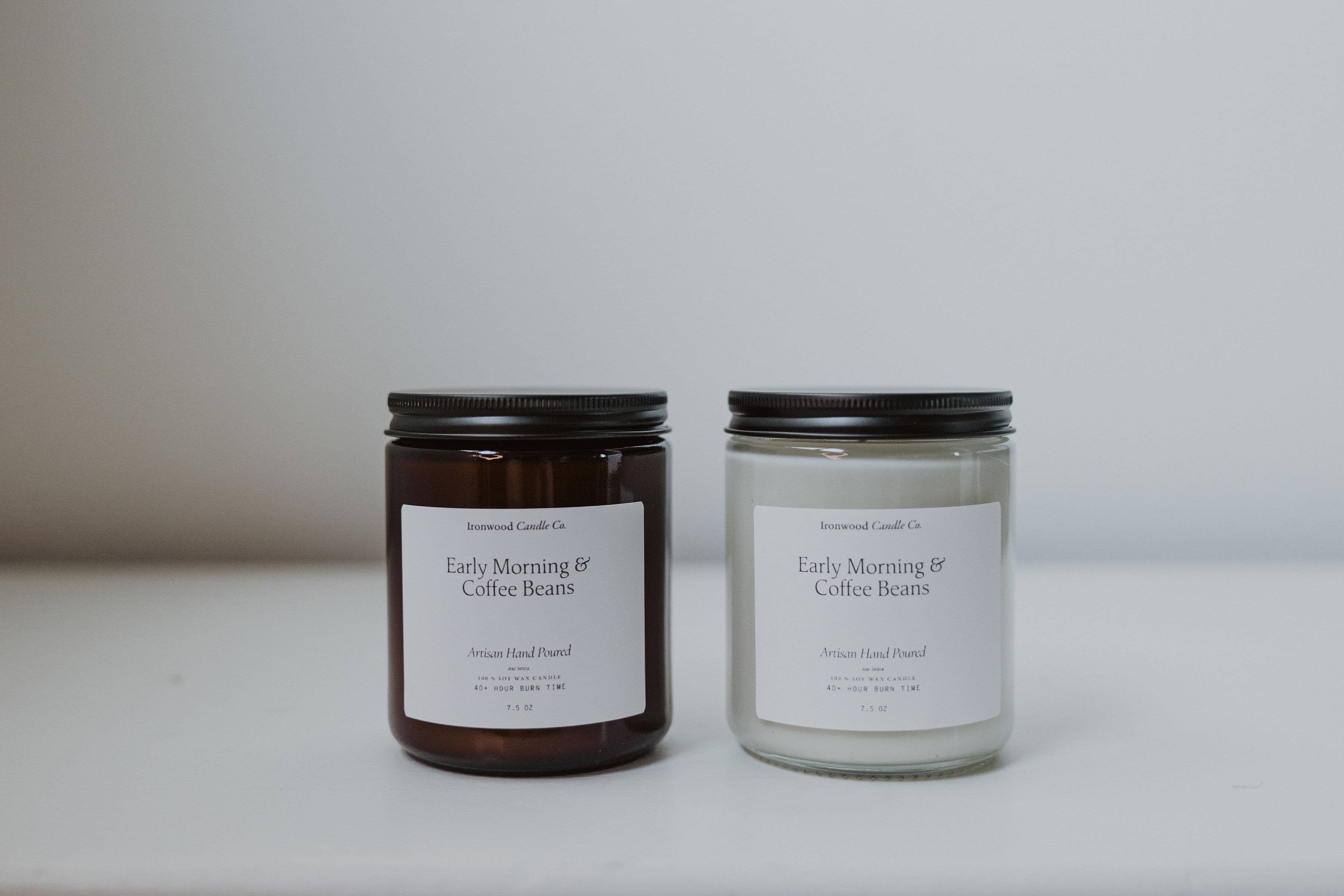 EARLY MORNING & COFFEE BEANS SOY CANDLES