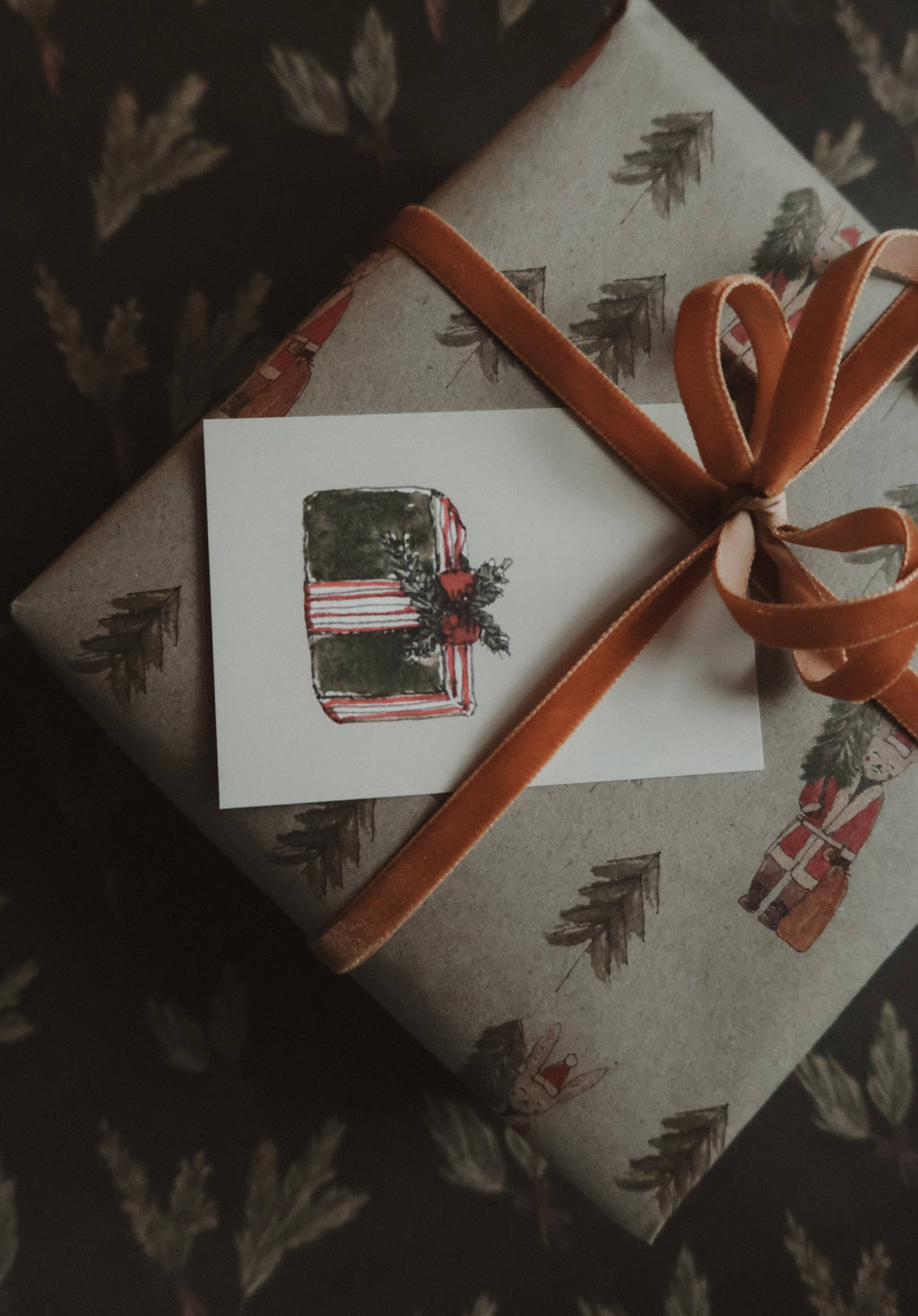 Christmas gift Small Flat Card
