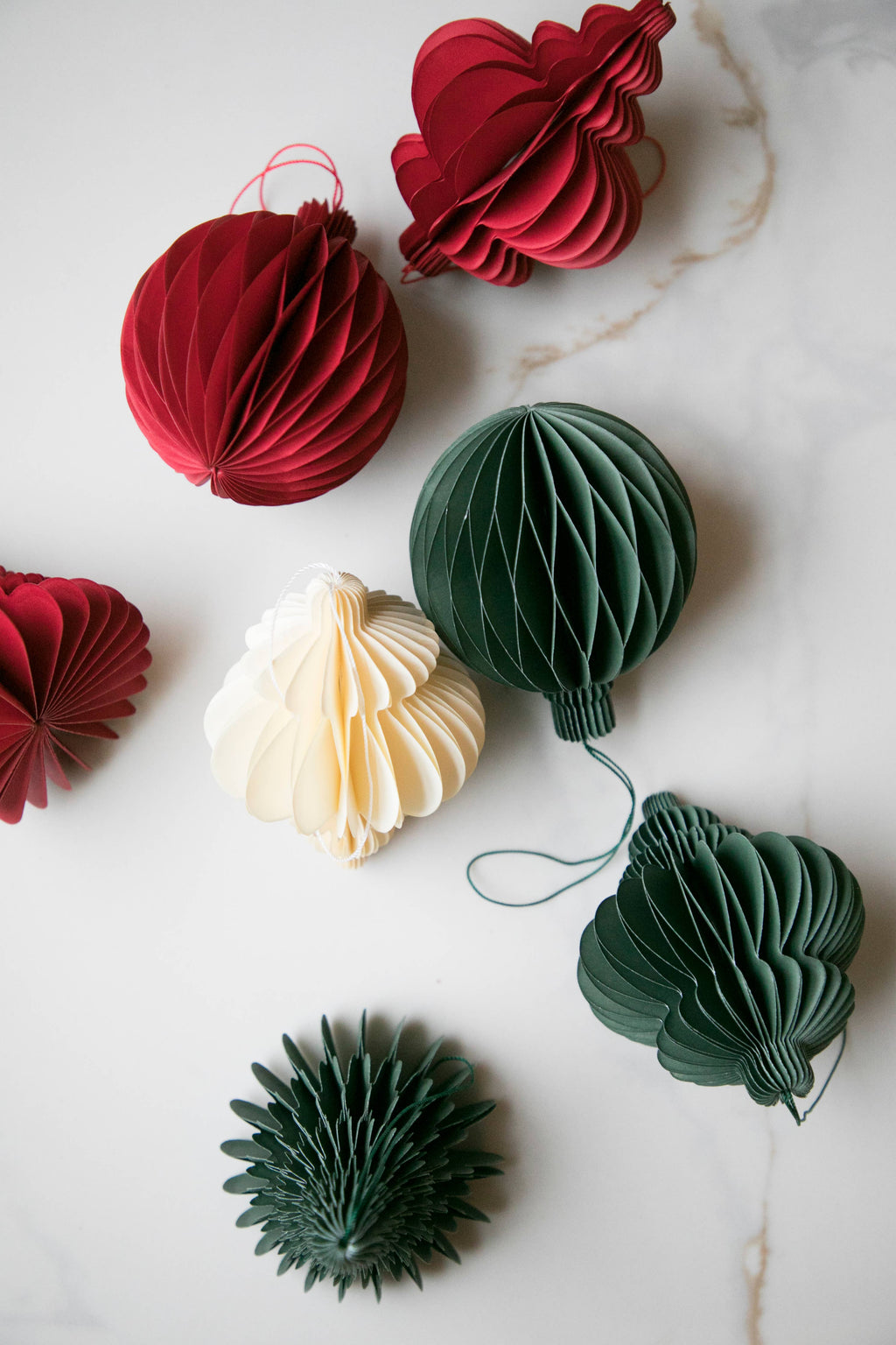 Christmas Paper Tree Ornaments