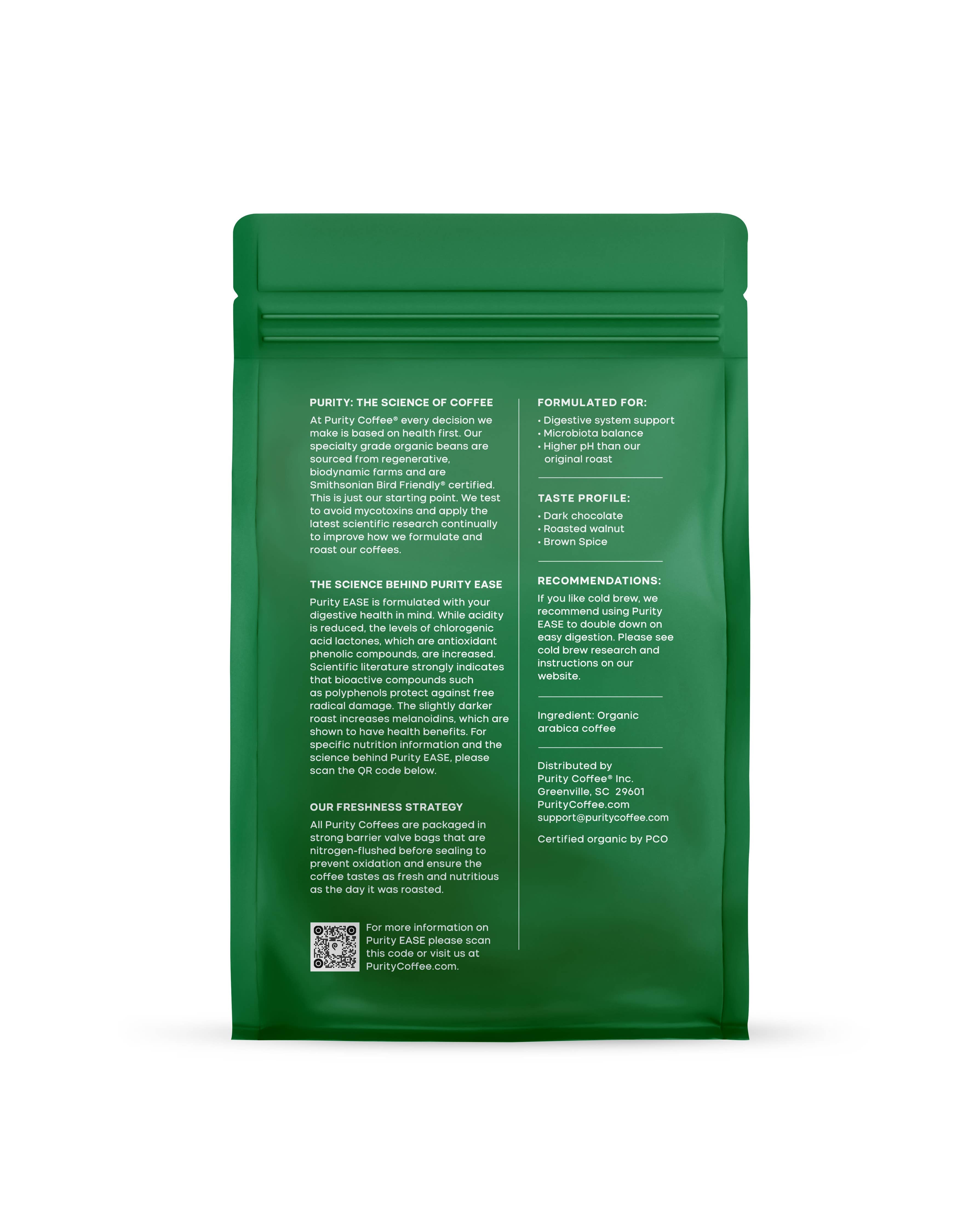 EASE: Dark Roast Whole Bean Coffee - 12oz bag