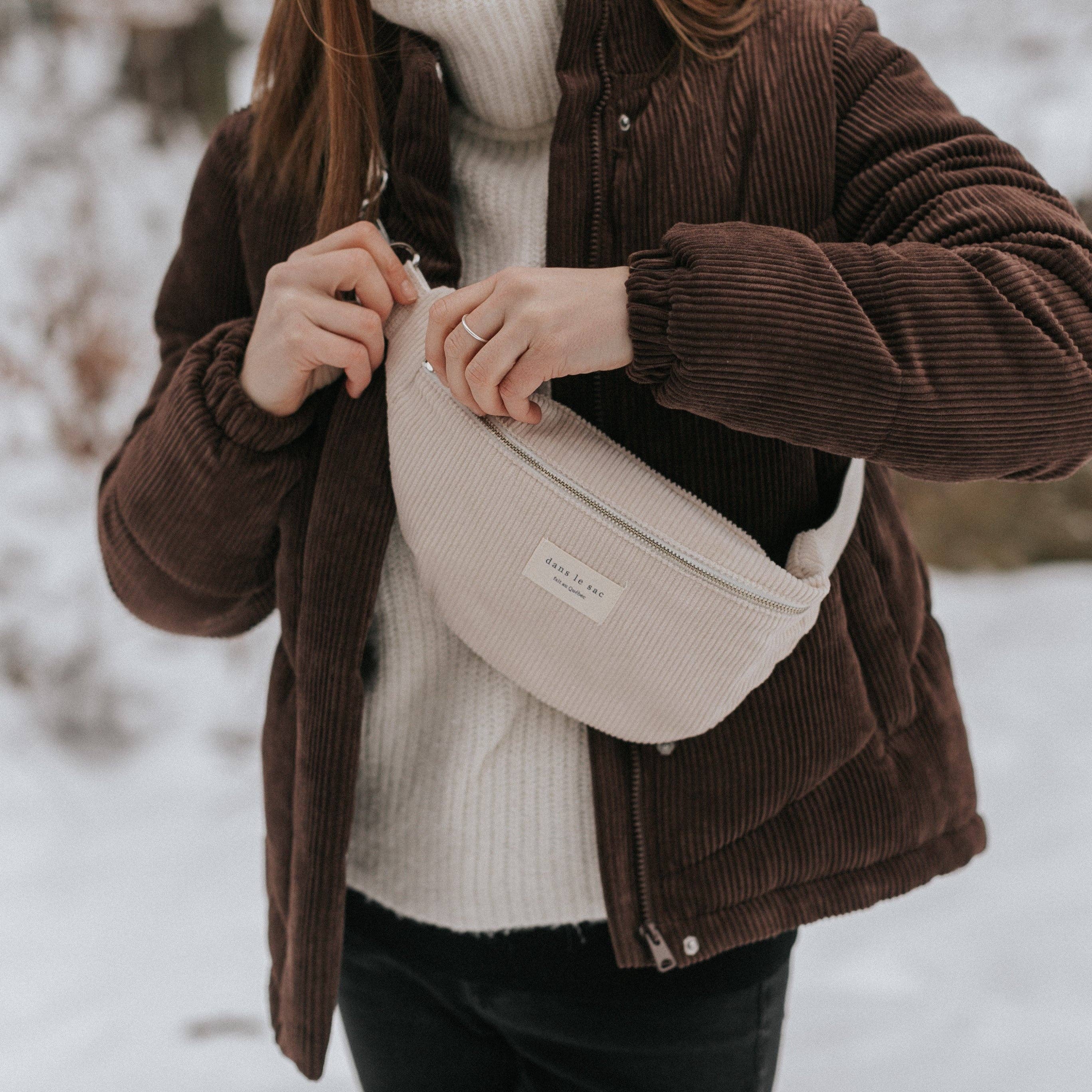 Corduroy belt bag