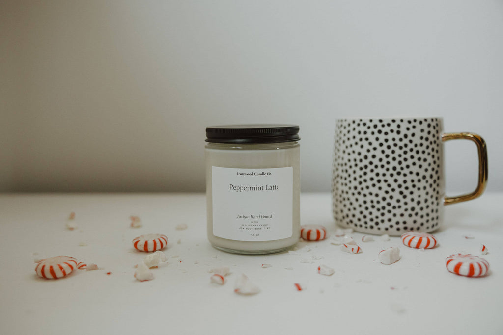 PEPPERMINT LATTE SOY CANDLES