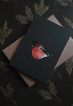 Red robin Small Flat Card