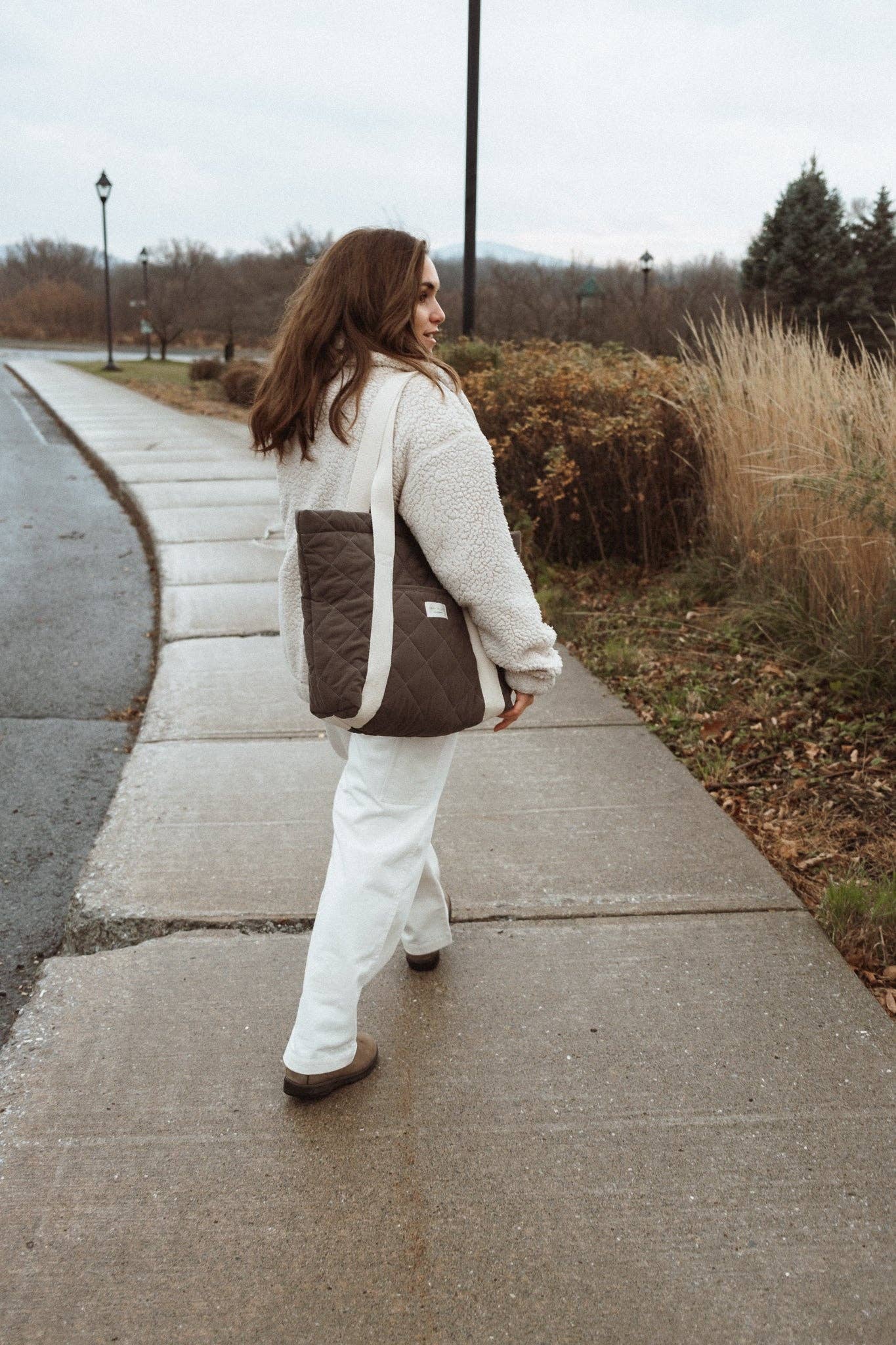 Quilted everyday tote