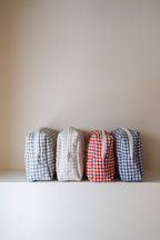 Organic cotton quilted pouch - Gingham collection