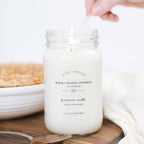 Warm Caramel Crumble - Soy Wax Mason Jar Candle