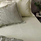 Hebden 100% Cotton Narrow Stripe Fitted Bed sheet Black