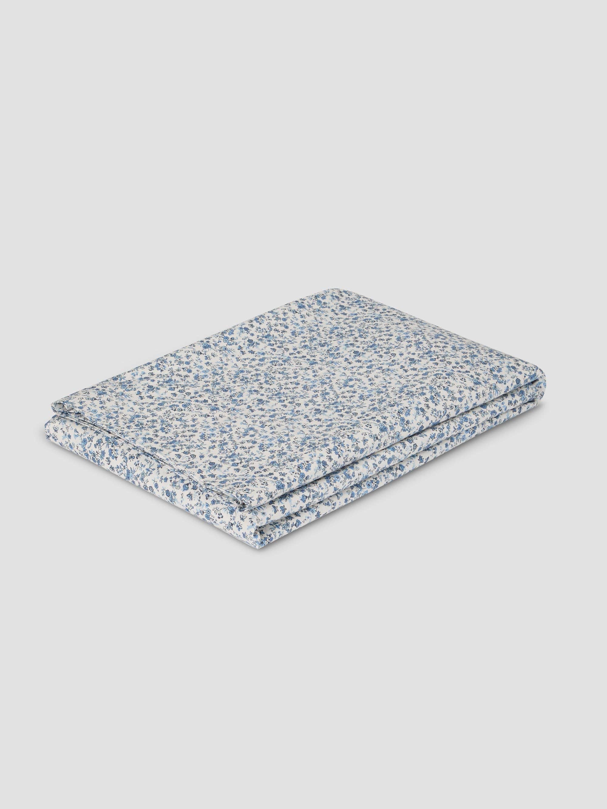 PRE ORDER | Blue Mini Meadow Cotton Flat Sheet