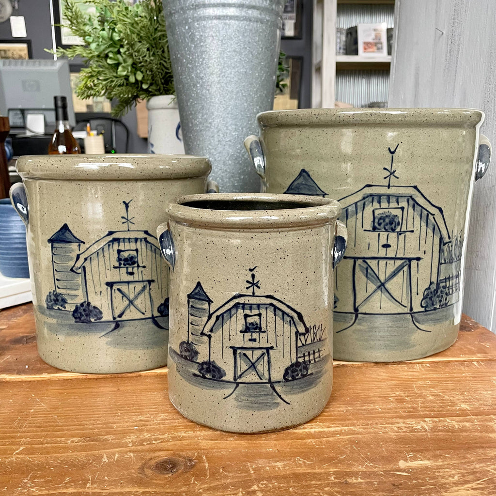 1/2 Gallon Crock- Barn