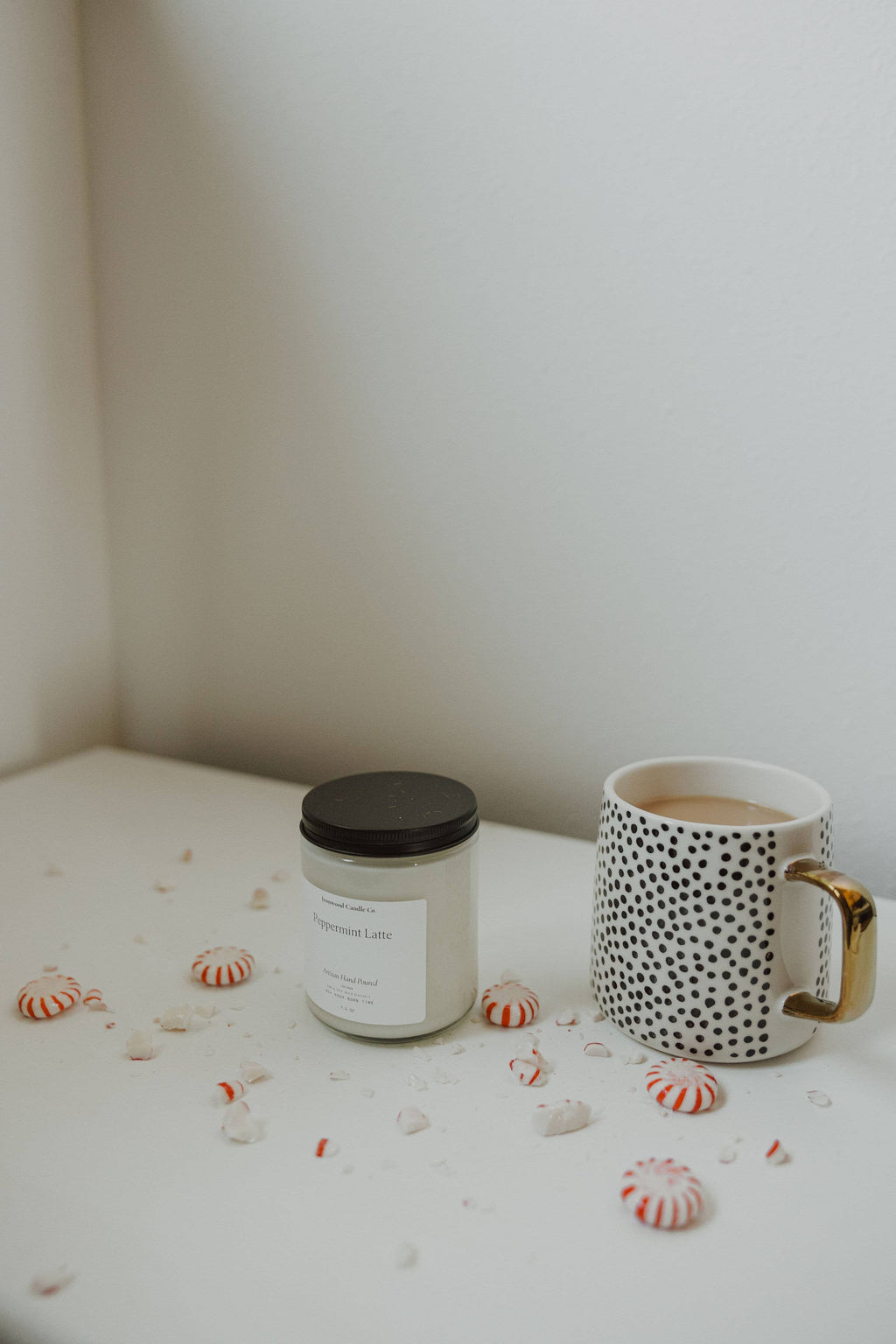 PEPPERMINT LATTE SOY CANDLES