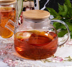 Glass See Through Teapot with Cork Lid