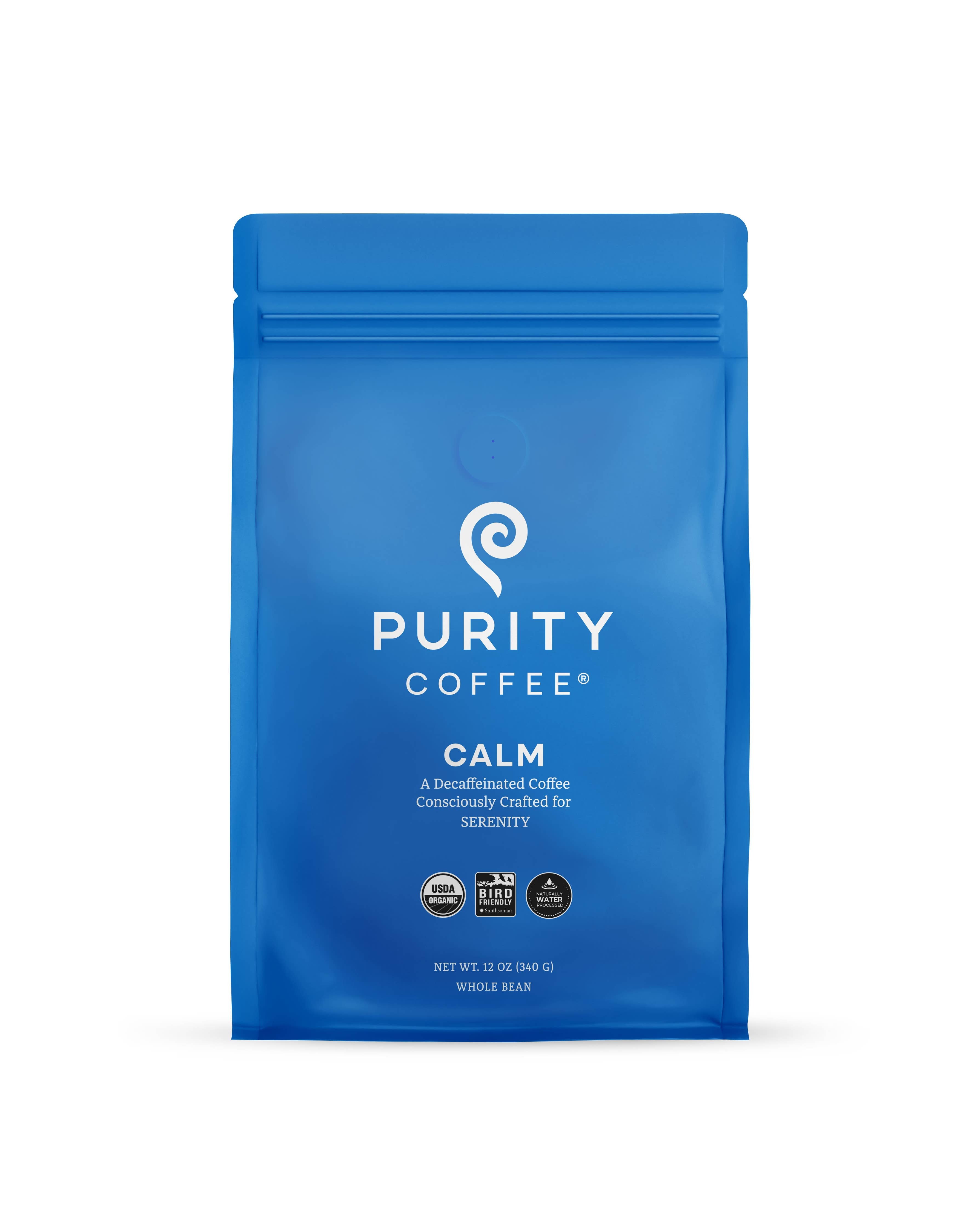 CALM: Decaf Whole Bean Coffee - 12oz Bag
