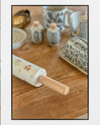 Camellia Stoneware Rolling Pin
