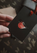 Red robin Small Flat Card