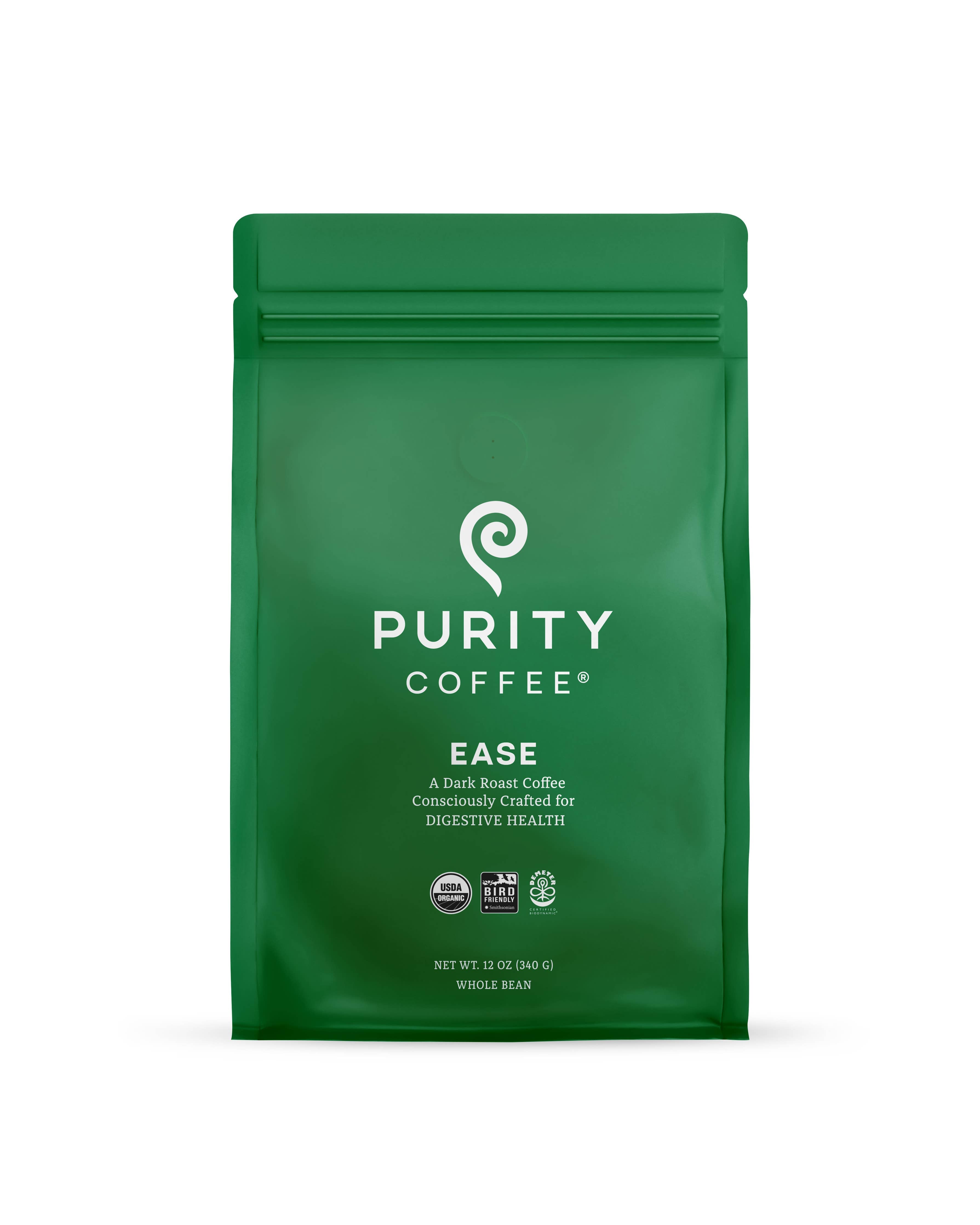 EASE: Dark Roast Whole Bean Coffee - 12oz bag