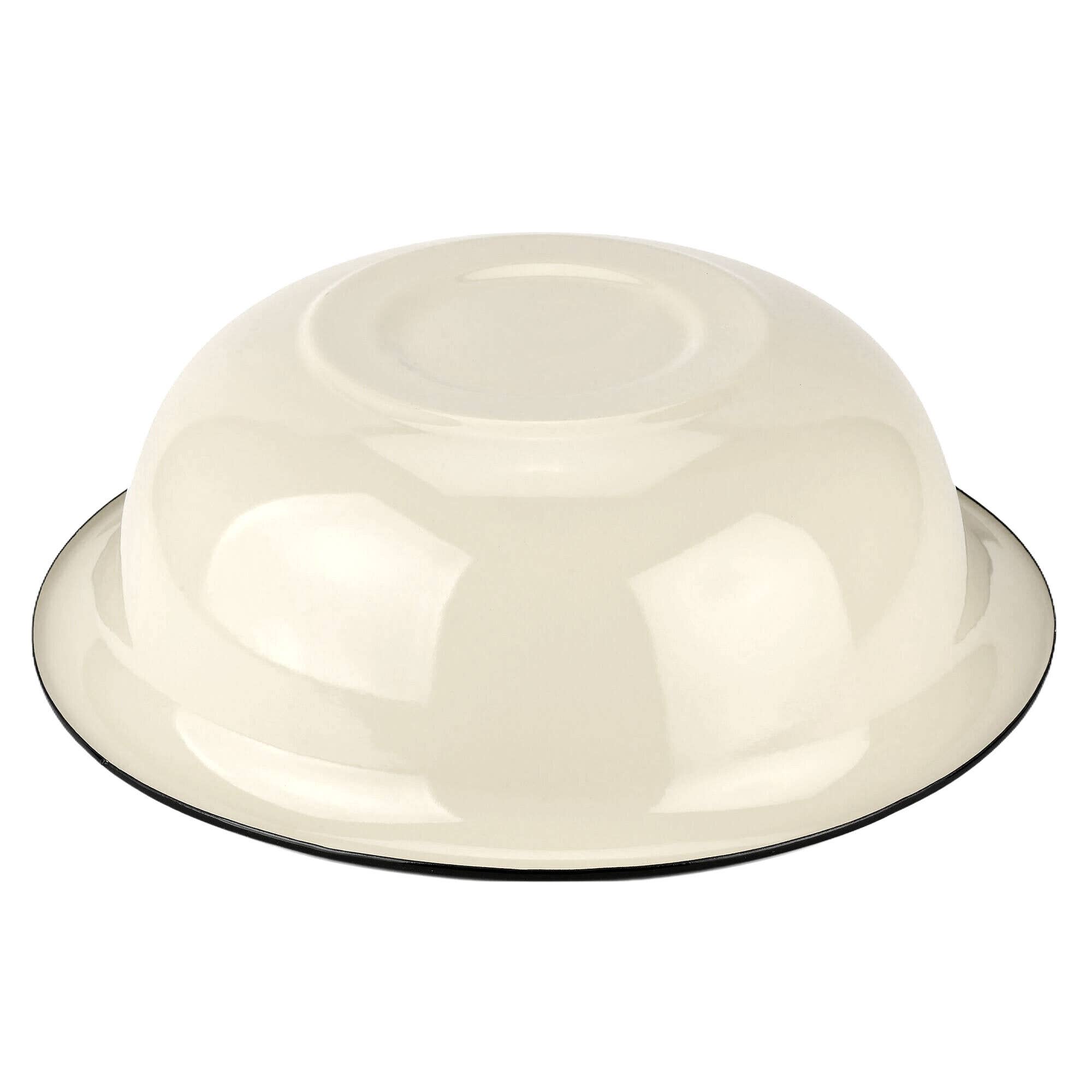 Ivory Vintage Enamel Basin 9.5 qt