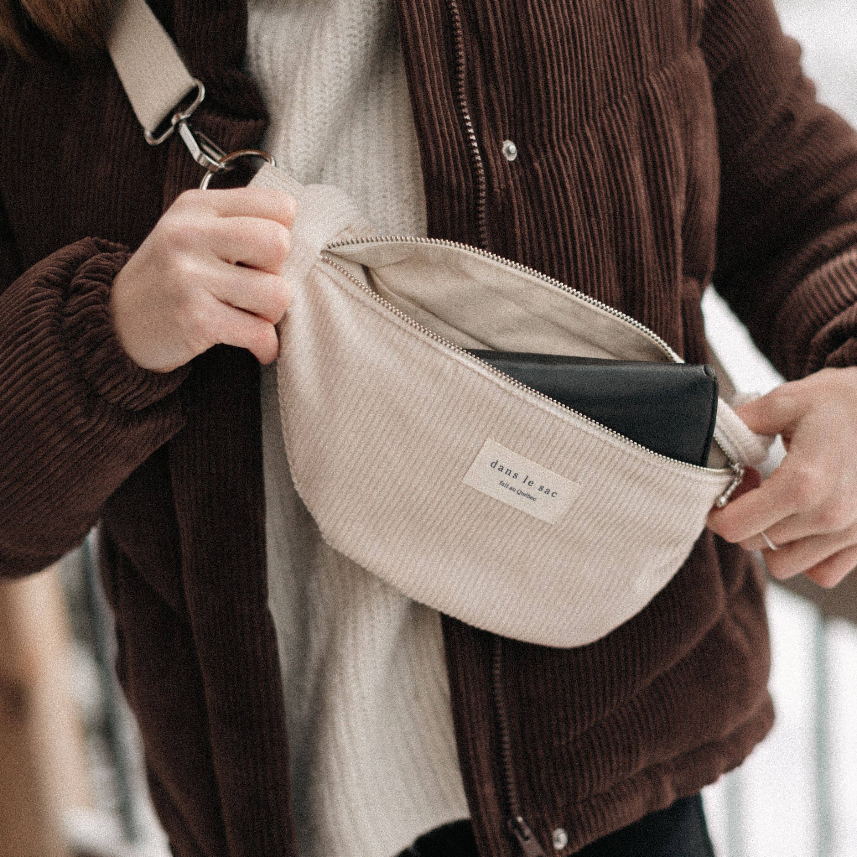 Corduroy belt bag