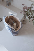 Organic cotton quilted pouch - Gingham collection