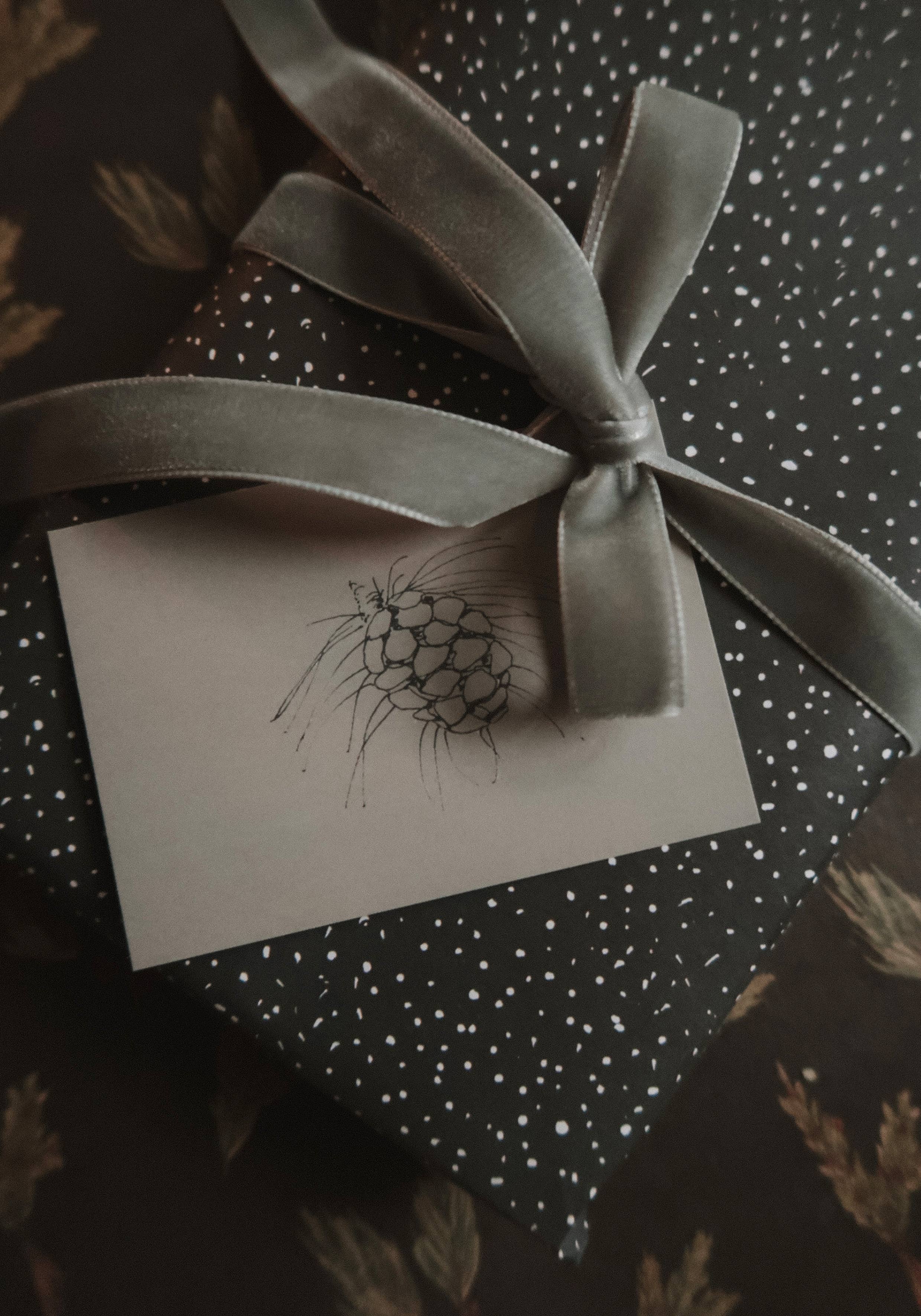 Pine cone Small Flat Card