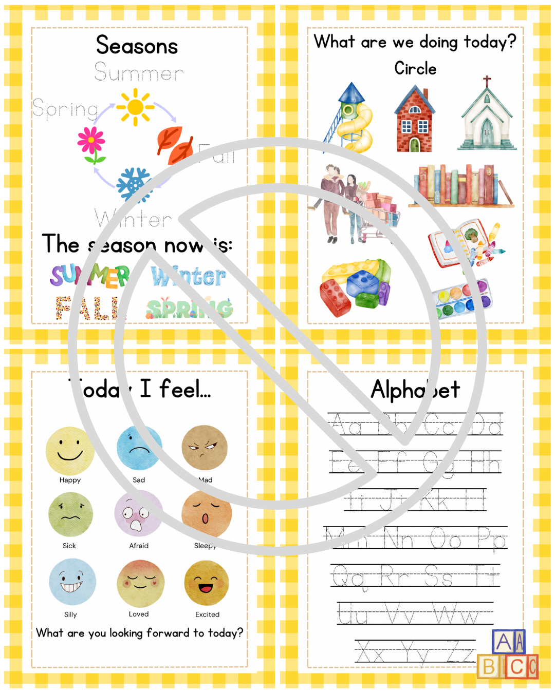 Circle Time Toddler Activity Busy Book