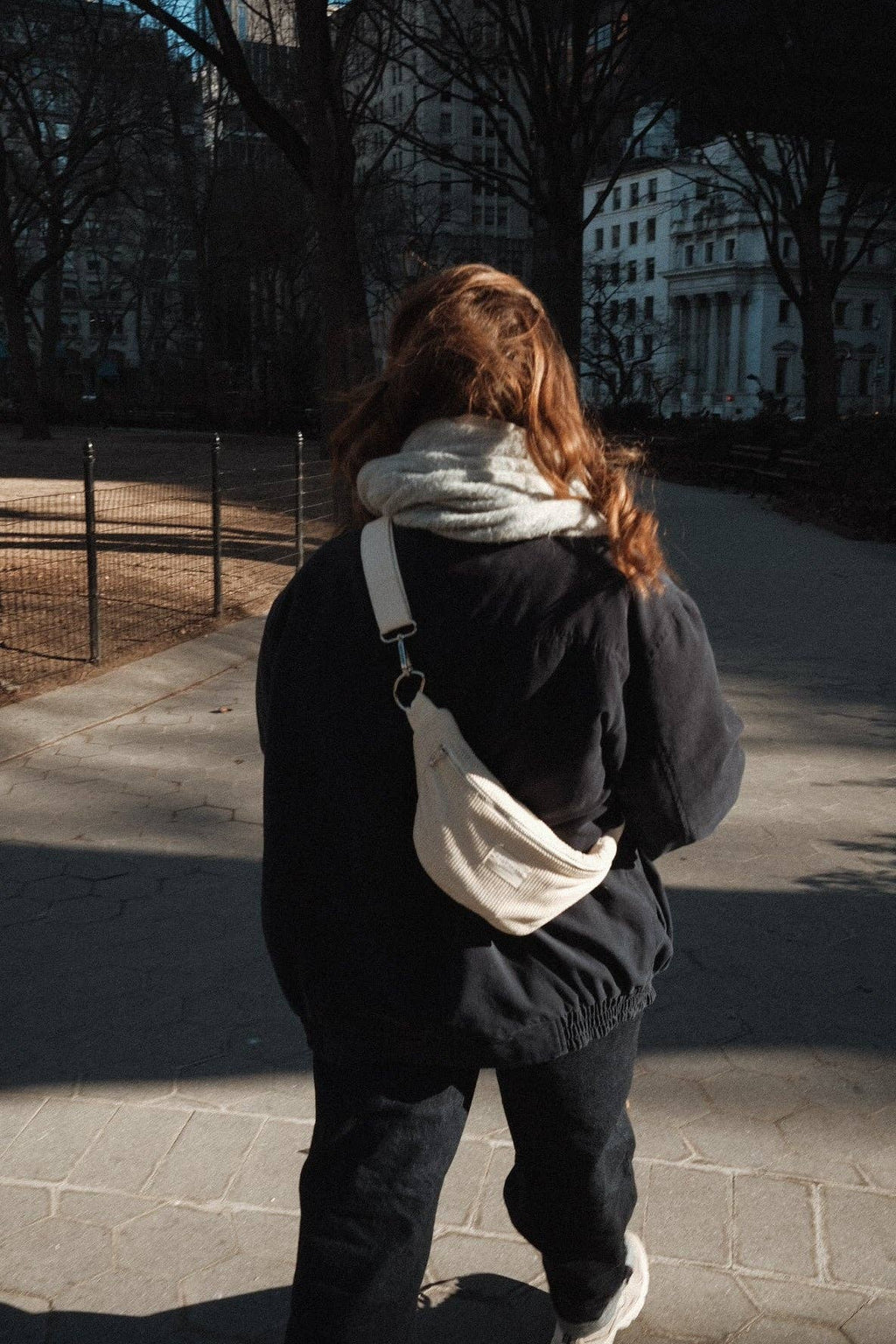 Corduroy belt bag