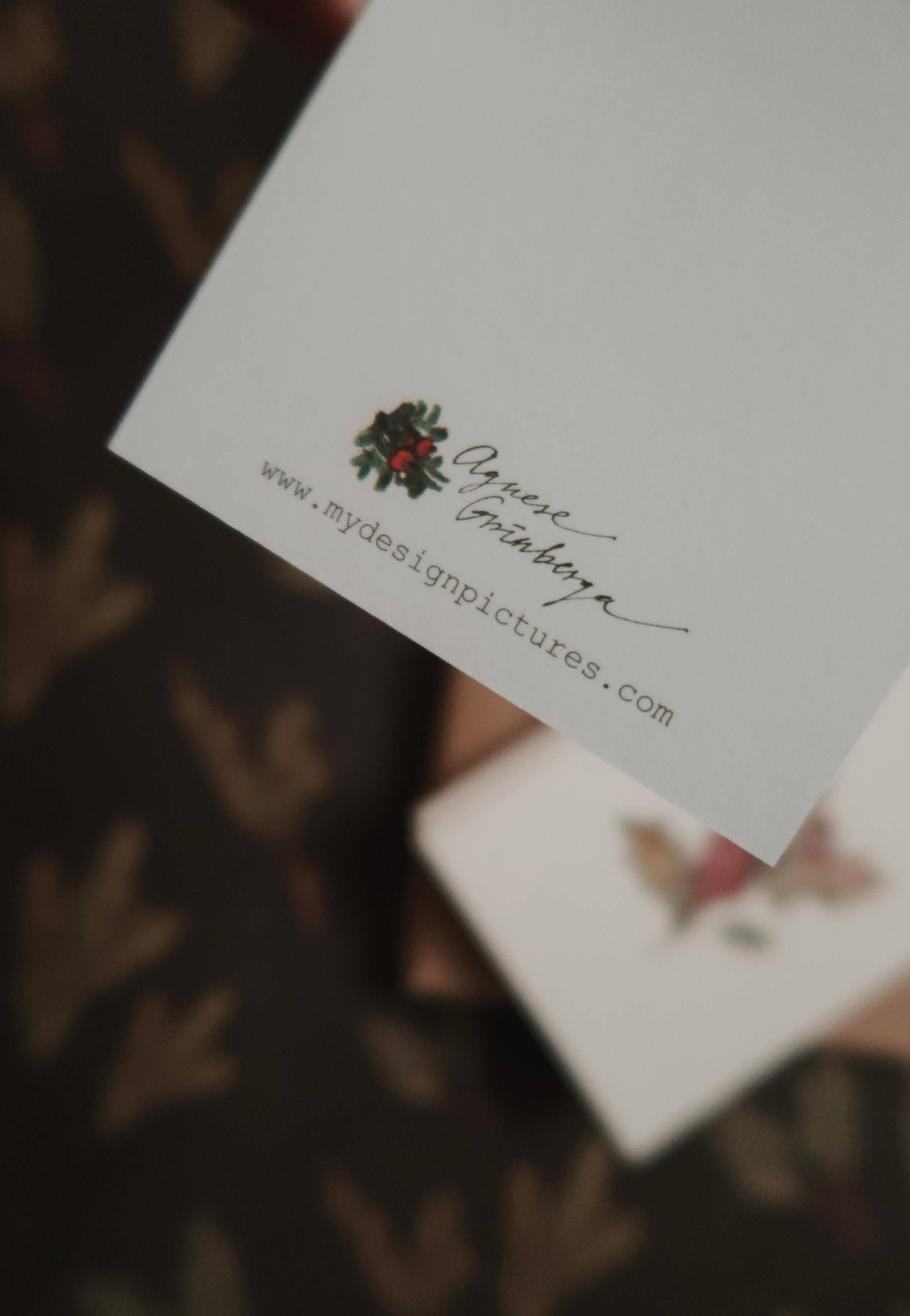 Christmas gift Small Flat Card