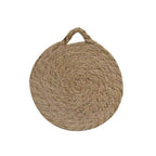 Round Woven Natural Trivets with Handle