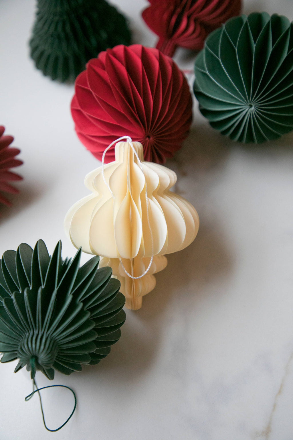 Christmas Paper Tree Ornaments