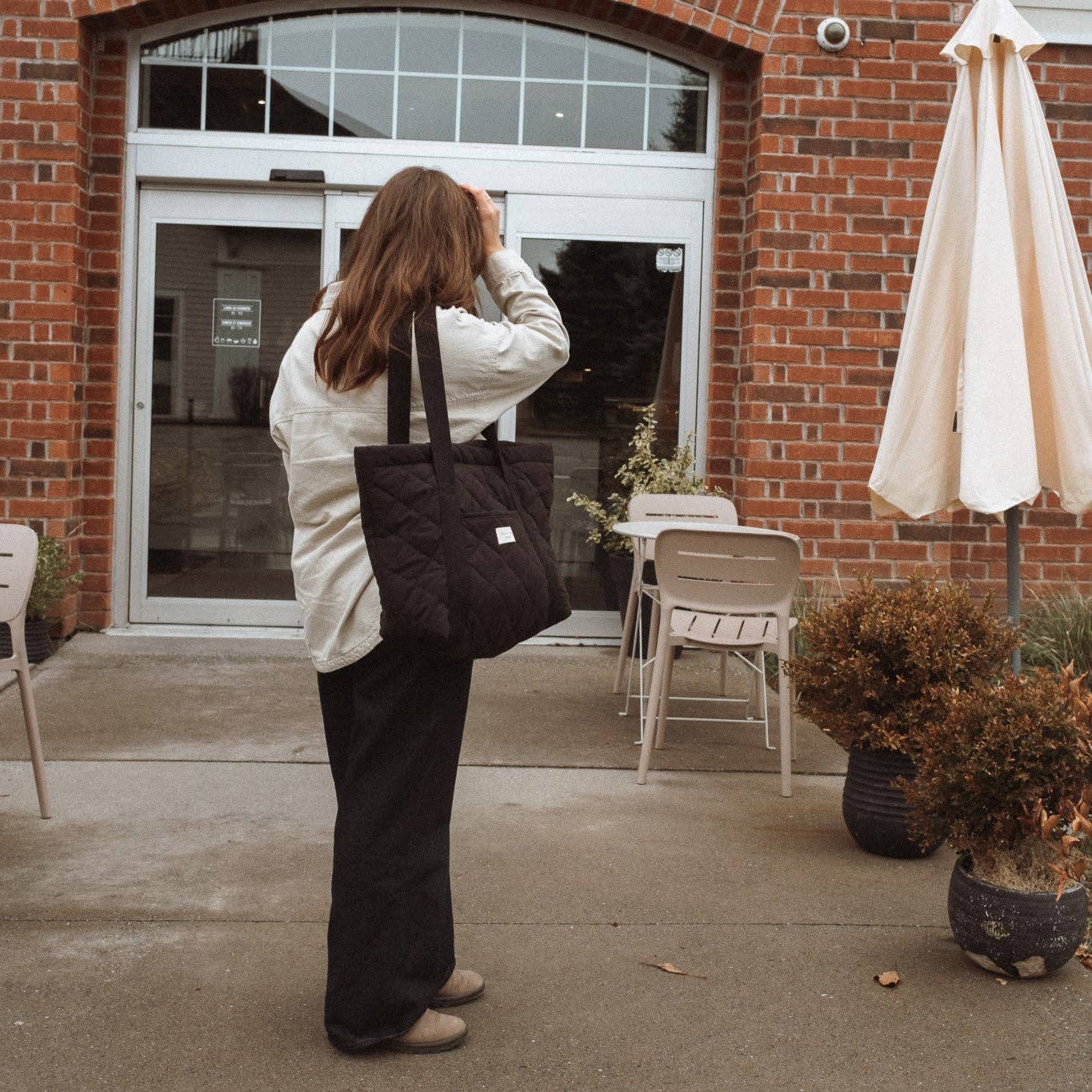 Quilted everyday tote