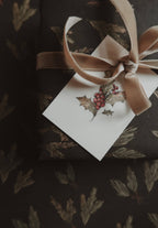 Winter floral Small Flat Card